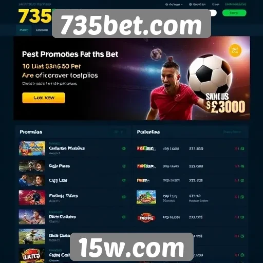 Recursos de bônus e promoções em 735bet