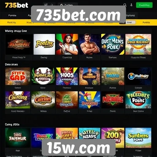 Comparativo de jogos oferecidos na 735bet